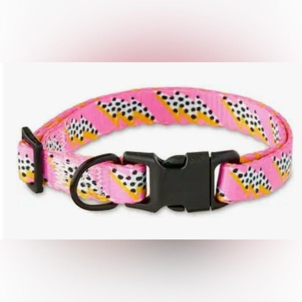 Vibrant Life Lightning Bold Fashion Dog Collar Large